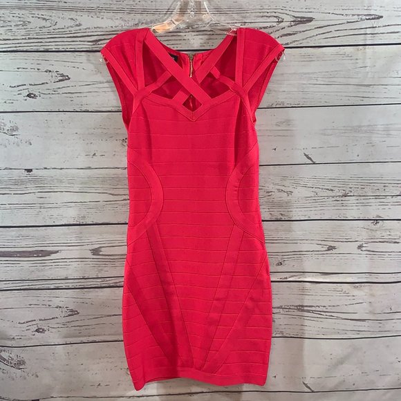 bebe Dresses & Skirts - NWOT BEBE Sexy Watermelon Bandage Dress